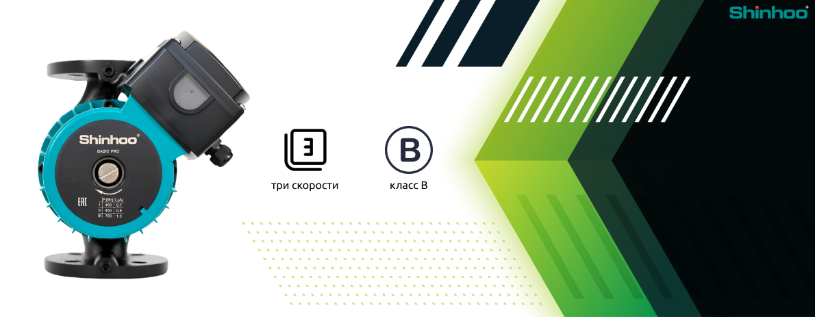 Обновление модельного ряда насосов Shinhoo серии BASIC PRO