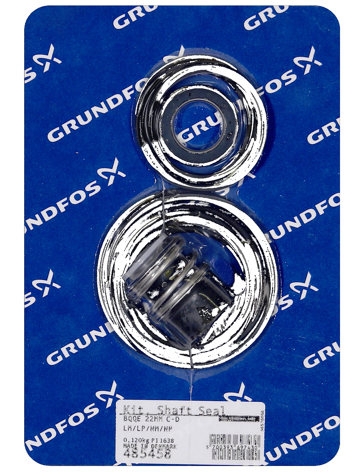 Уплотнение Grundfos KIT, LM/LP-NM/NP shaft seal 22mm BQQE