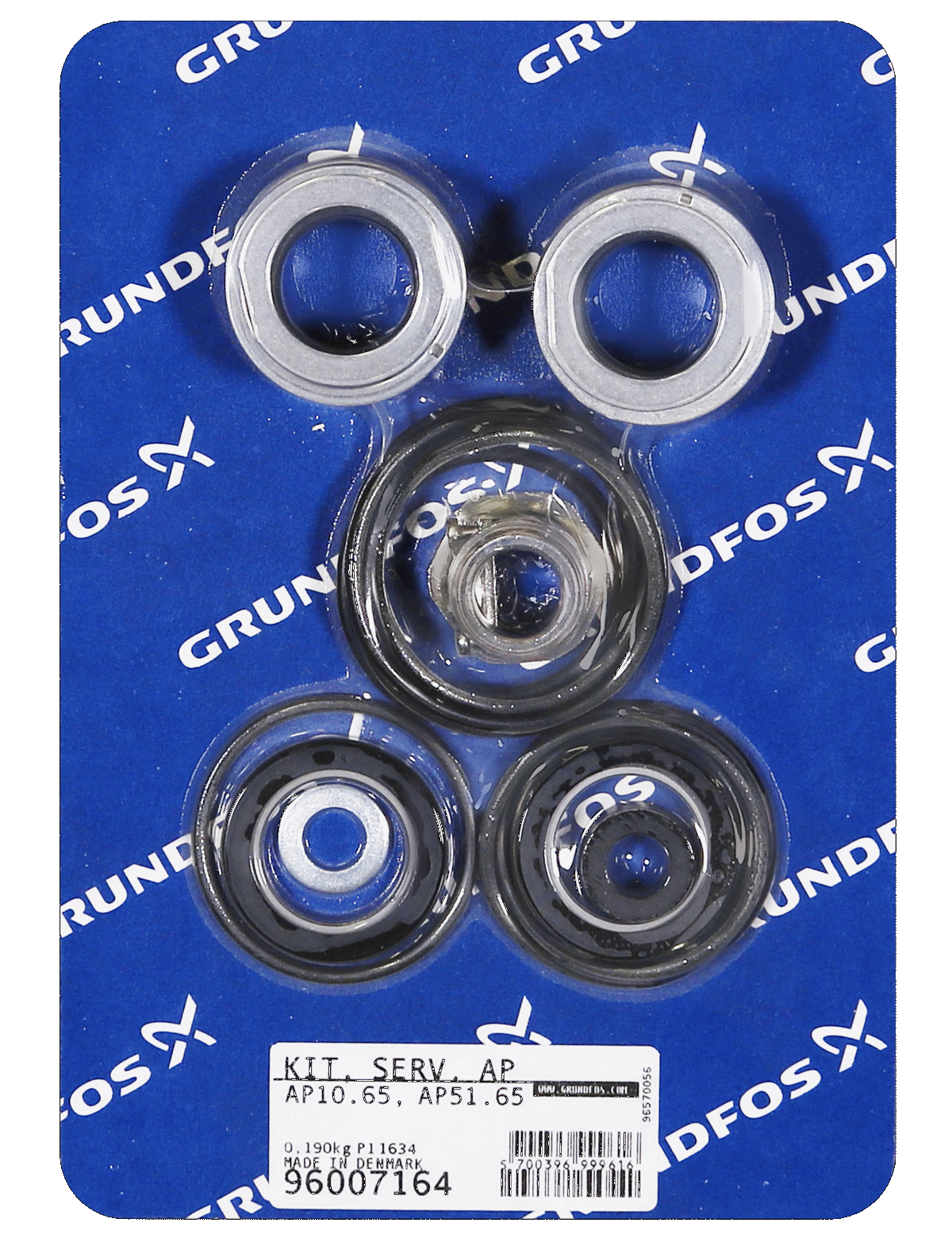 Фото Комплект торцевого уплотнения Grundfos Kit, AP10.65, AP51.65.17 - 22, артикул 96007164