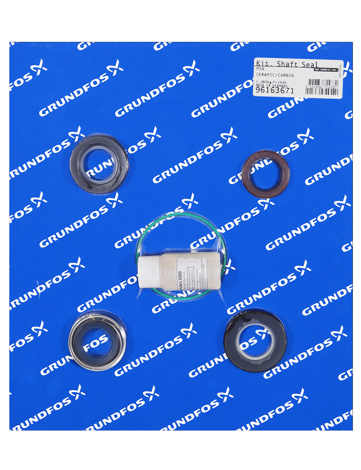 Фото Комплект торцевого уплотнения вала Grundfos Kit, Shaft seal ceramic/carbon, артикул 96163671