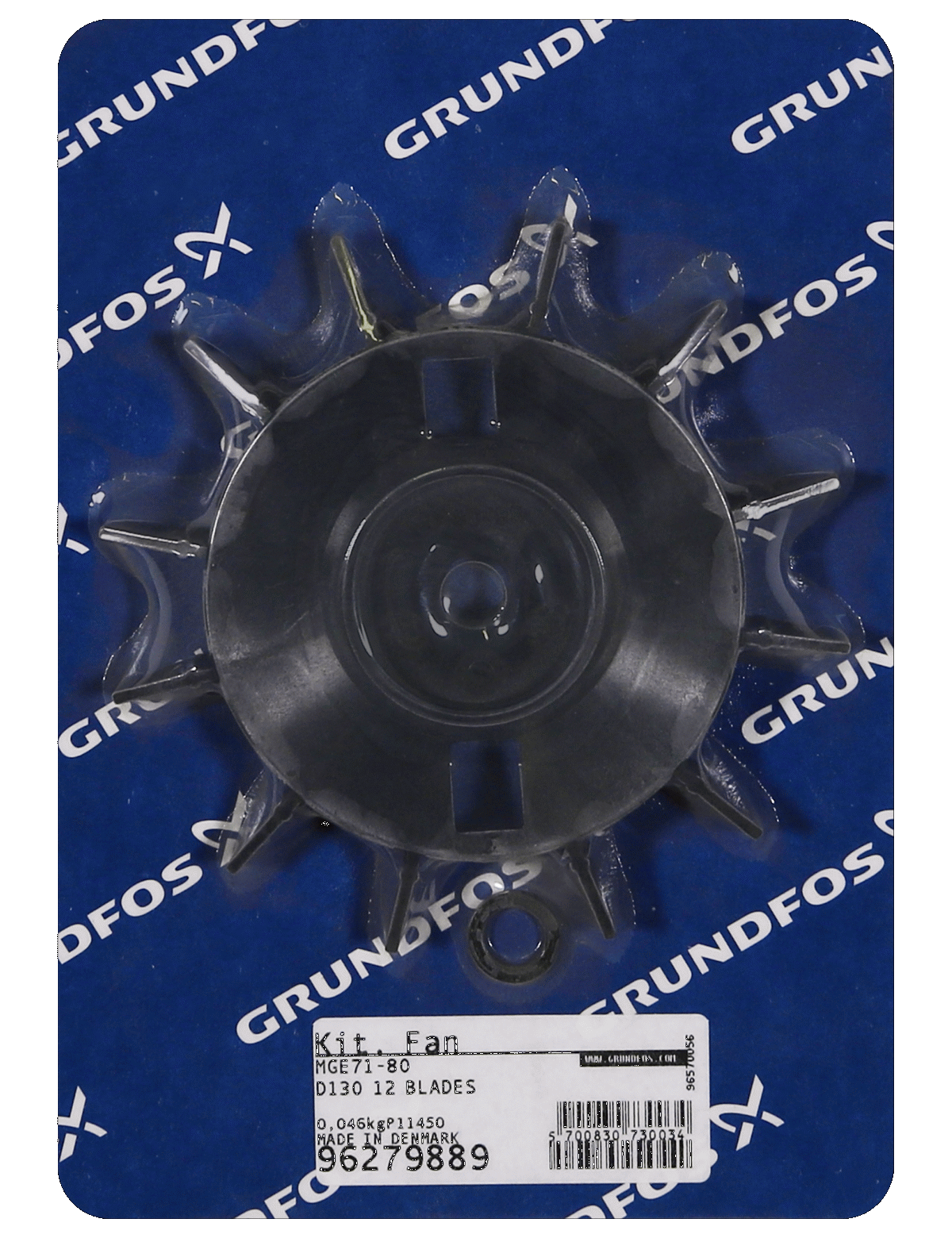 Вентилятор Grundfos Kit, Fan, 12 blades, MG71,MG80
