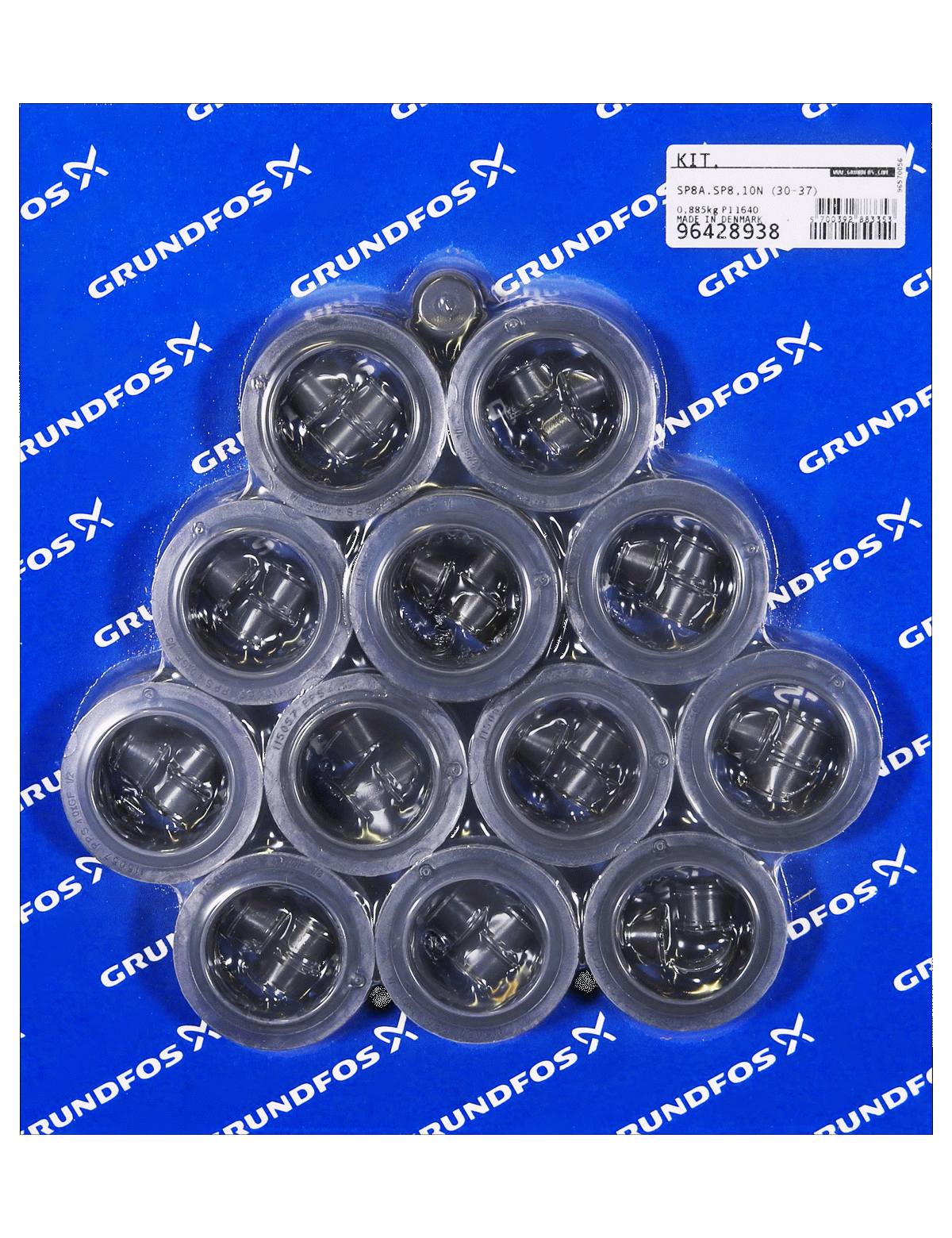 Ремкомплект Grundfos Kit, R. SP8A.SP8,10N (30-37)NUT AFT.9444