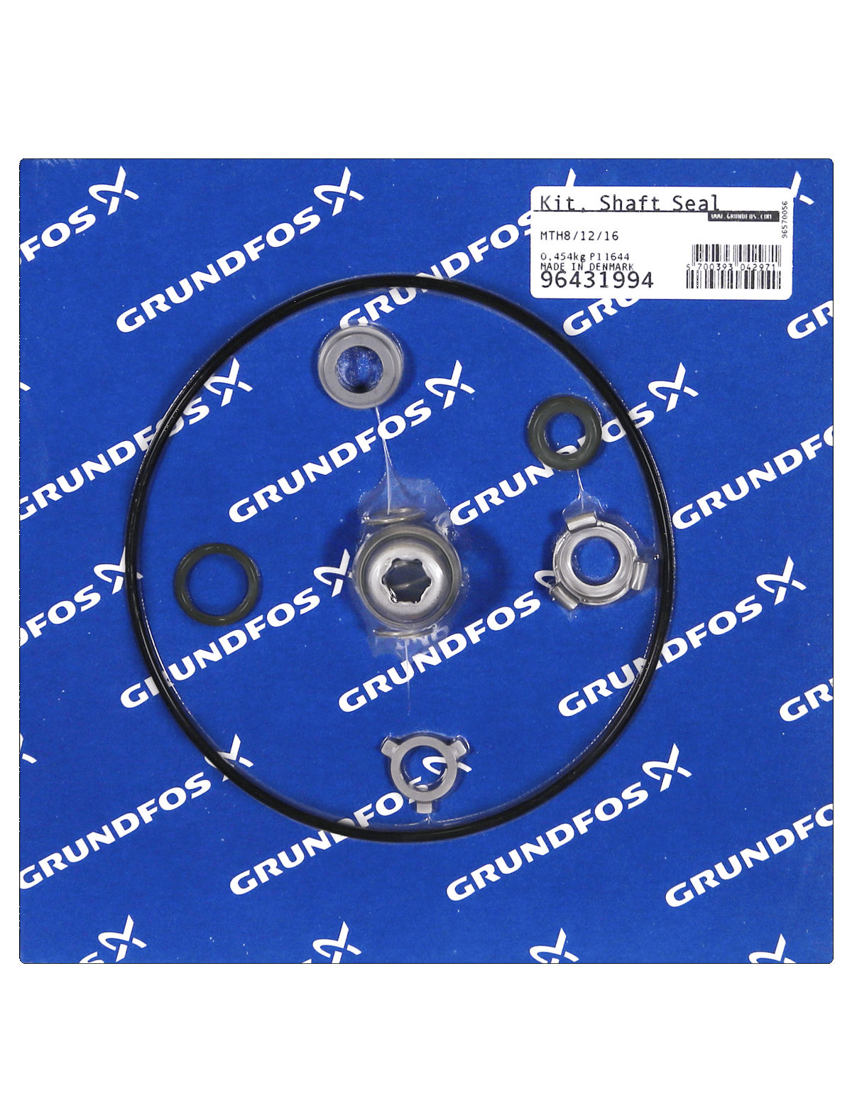 Фото Комплект торцевого уплотнения вала Grundfos Kit, shaft seal MTH8/12/16, артикул 96431994