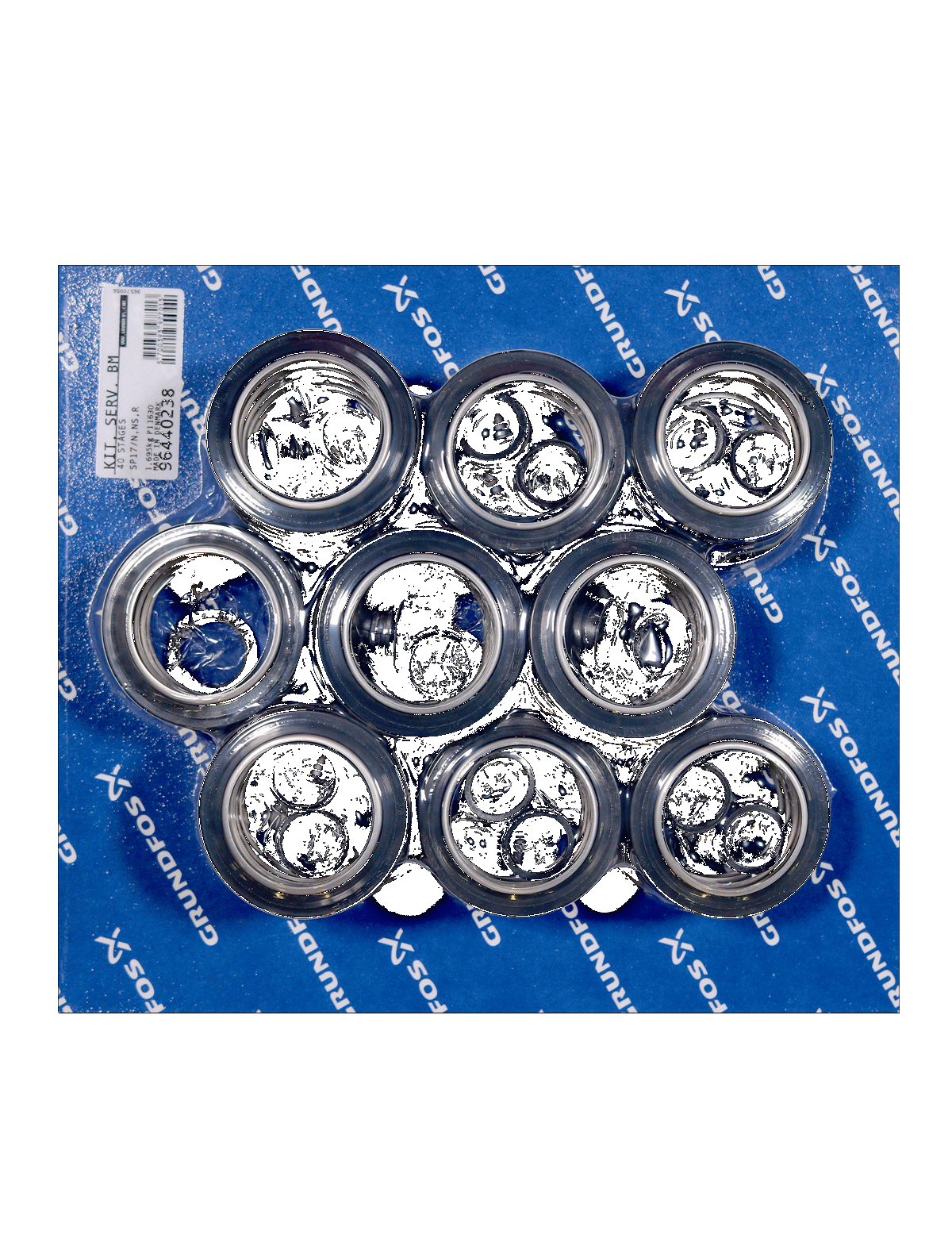 Ремкомплект Grundfos Servicekit, SP17(N,NS,R)-40 st