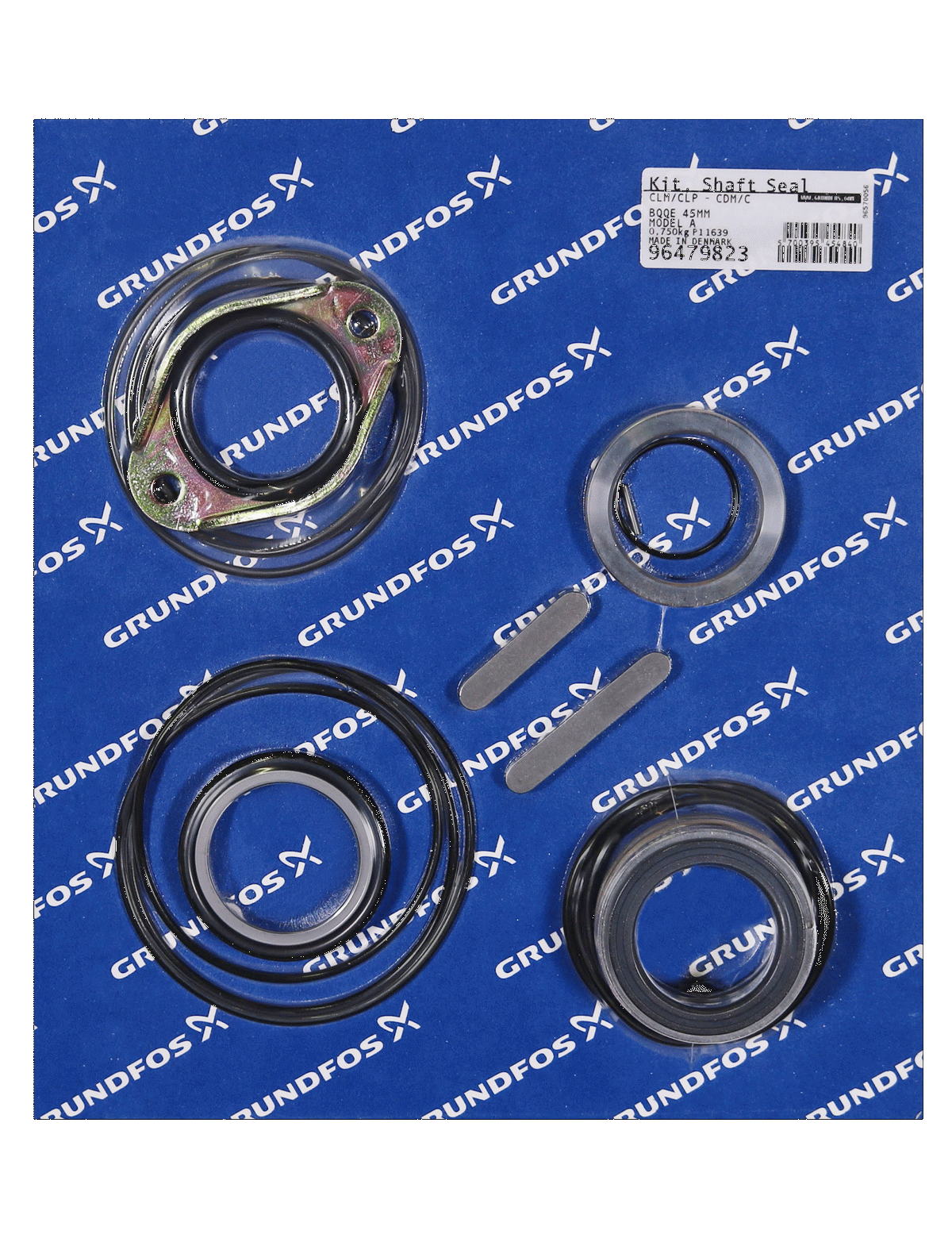 Фото Комплект торцевого уплотнения вала Grundfos KIT, SHAFT SEAL BQQE 45mm A, артикул 96479823