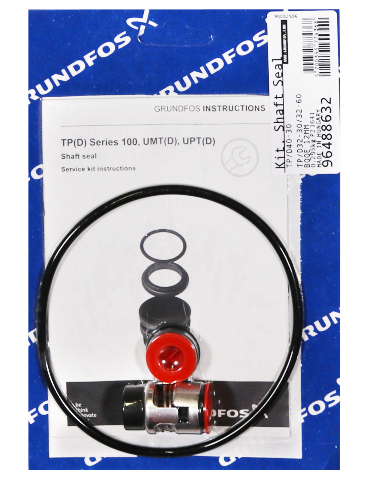 Уплотнение Grundfos Kit, TP(D) shaft seal 12mm BQQE