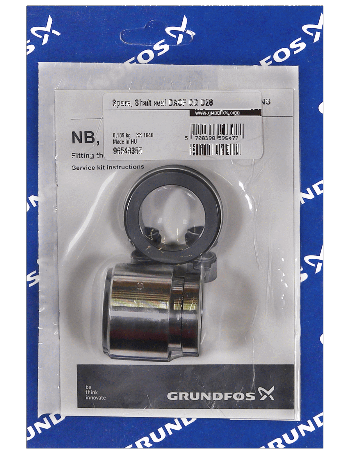 Фото Торцевое уплотнение вала Grundfos Shaft seal DAQF GG D28/spare, артикул 96548355