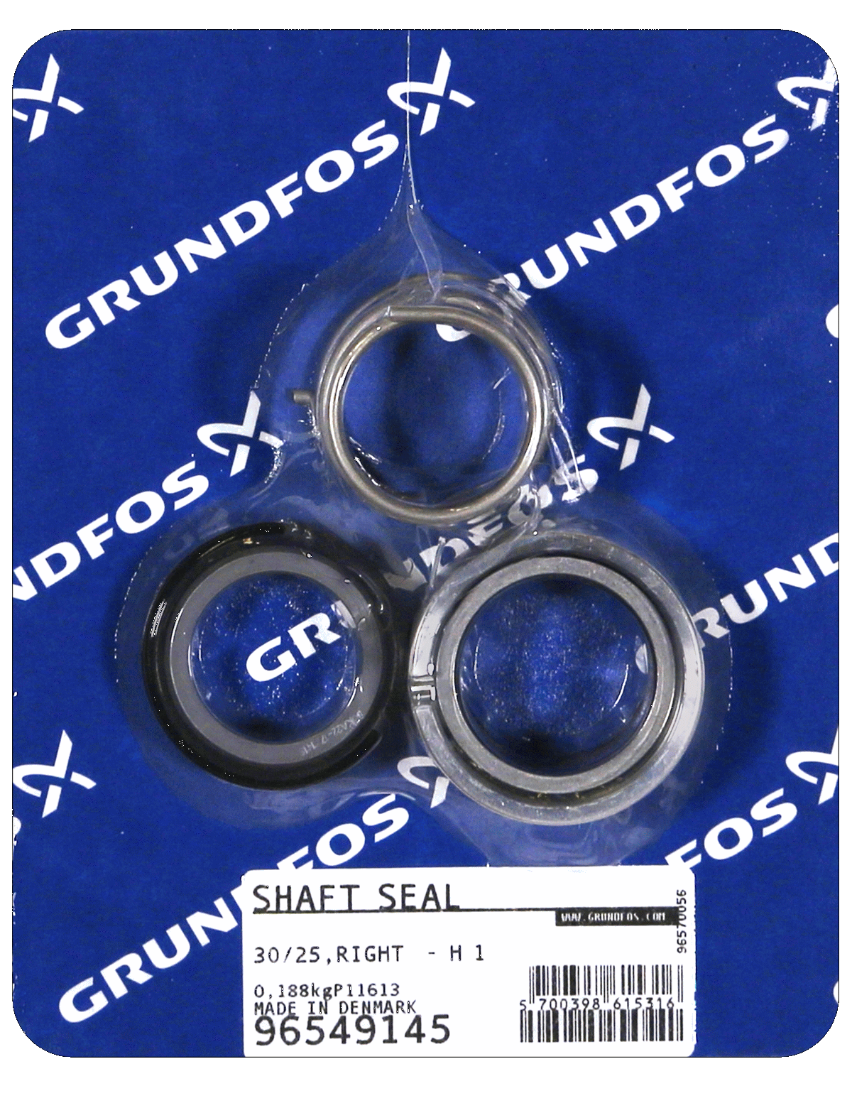 Фото Торцевое уплотнение вала Grundfos Shaft seal 30/25,RECHTS - H 1, артикул 96549145