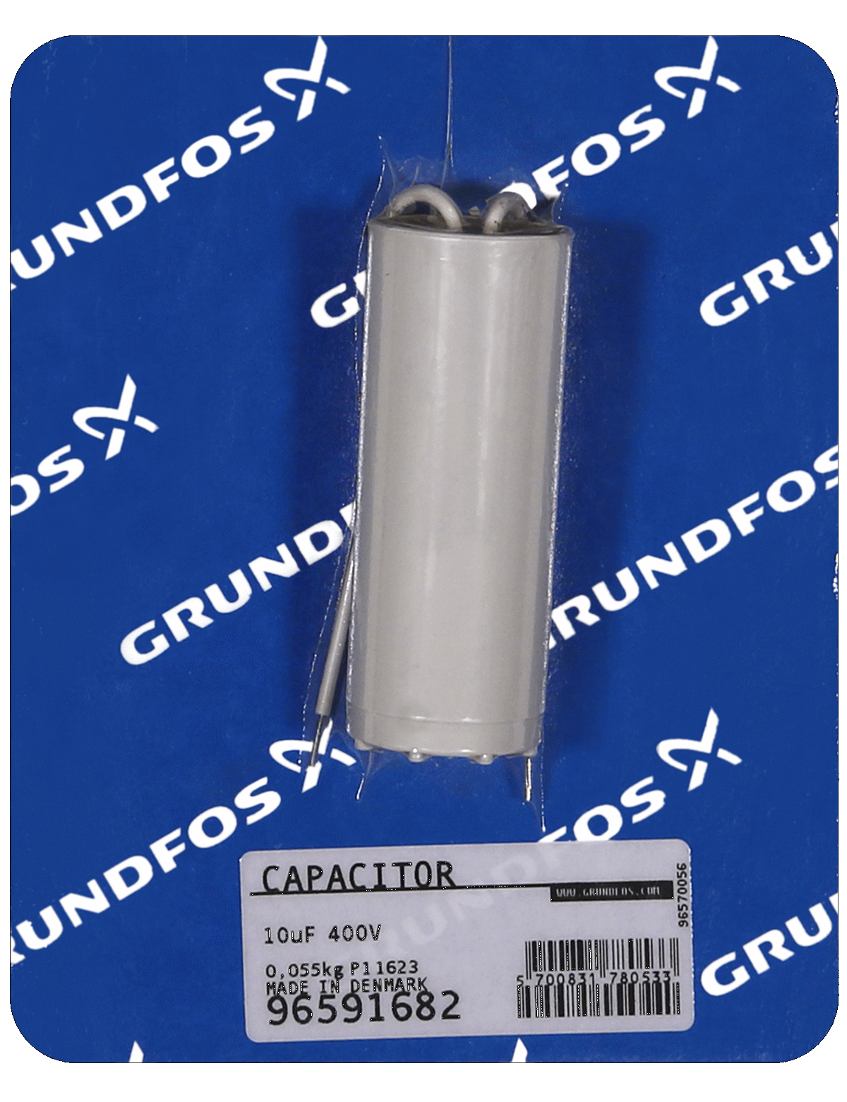 Конденсатор Grundfos Kit, Capacitor 10µF 400v