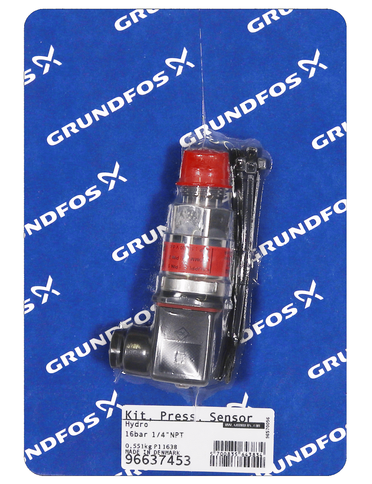 Датчик Grundfos Kit, Pressure sensor 0-16 bar