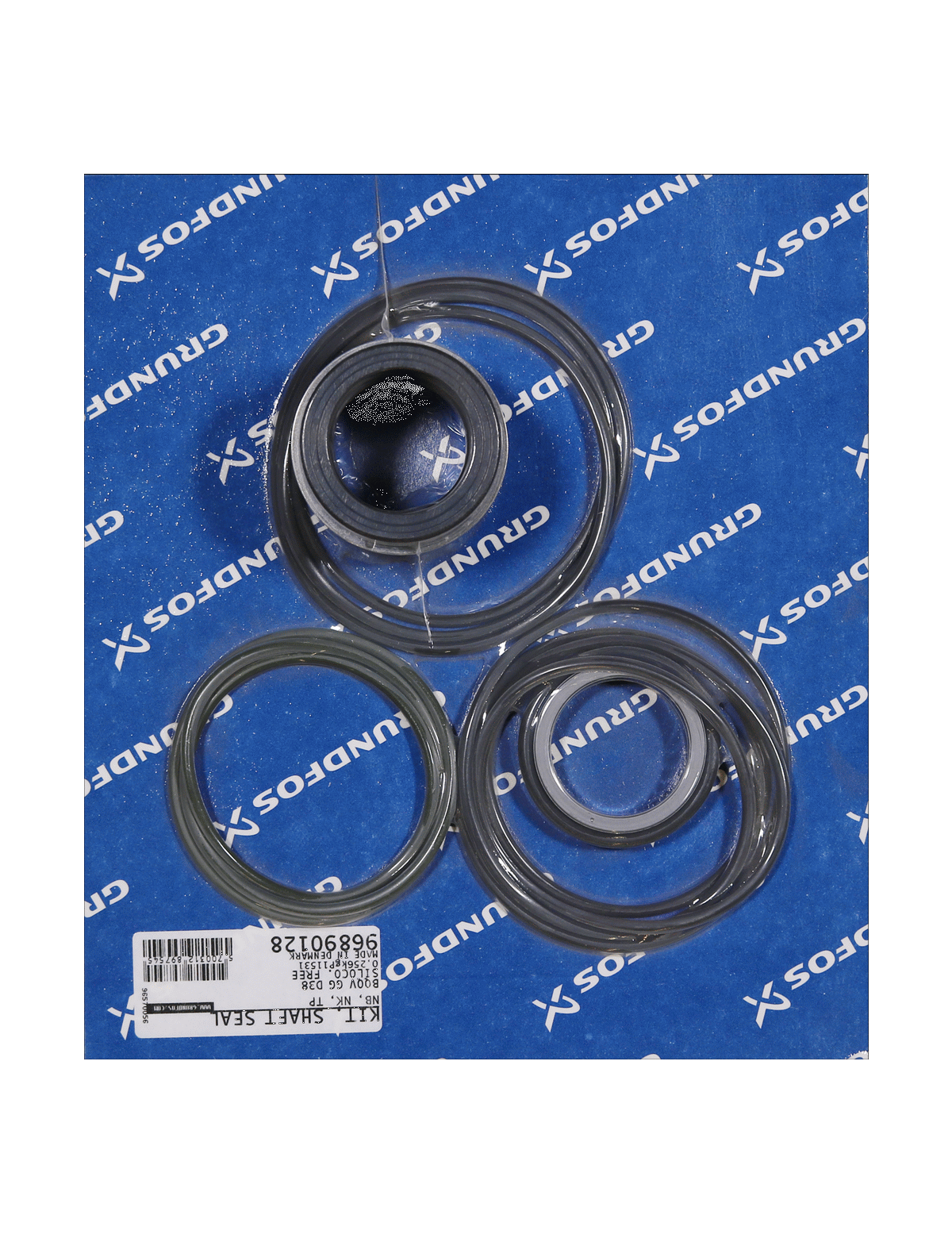 Уплотнение Grundfos Kit, Shaft Seal BQQV GG D38, Silico.free