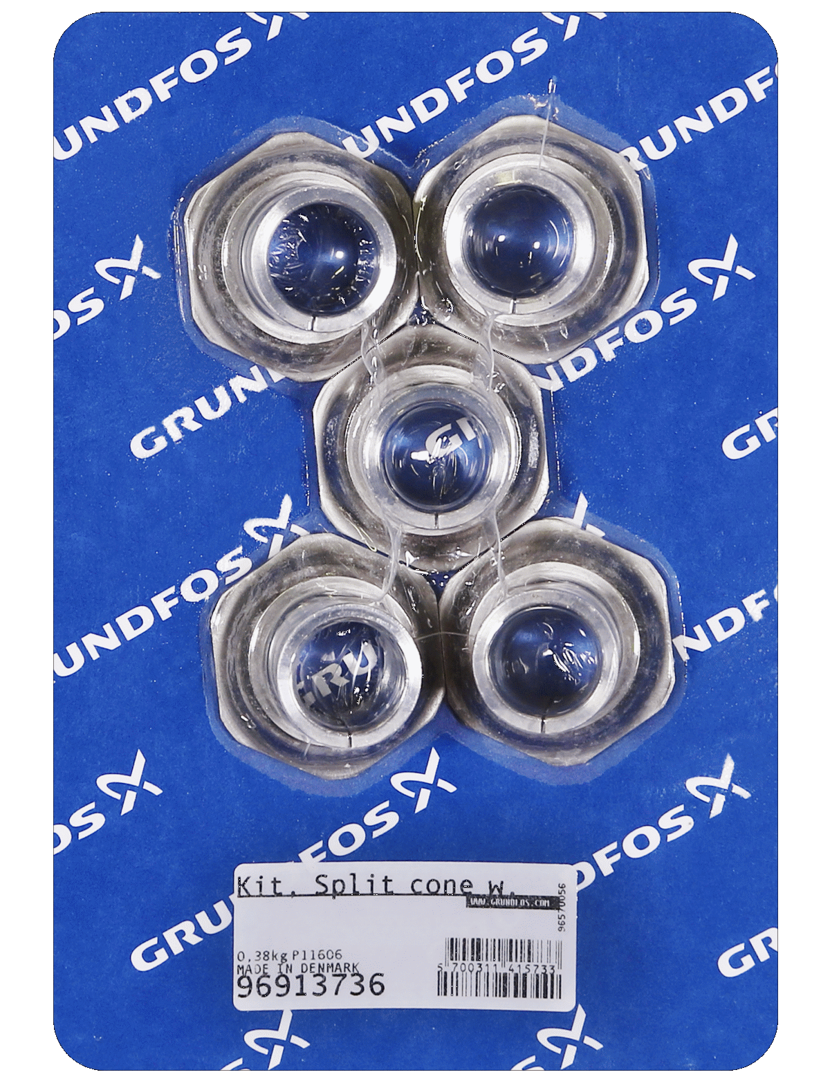 Гайки Grundfos BULK, Split cone w. nut cpl.SP30R 5pc