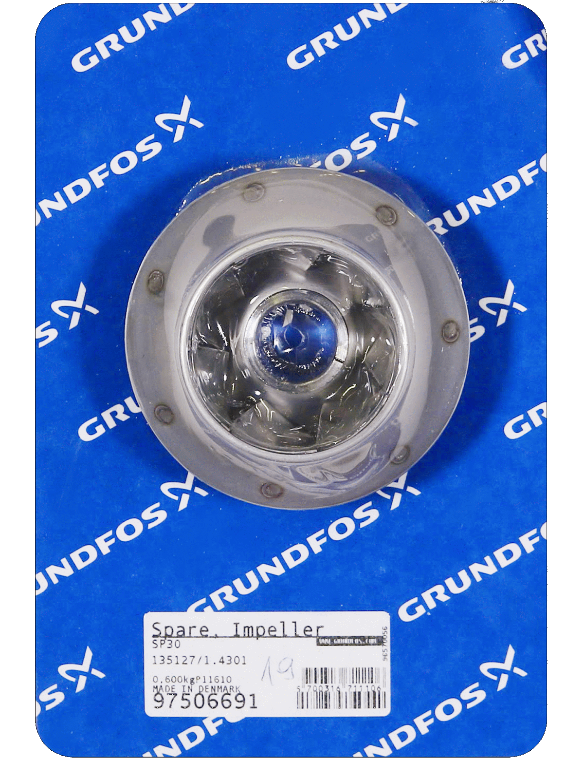 Фото Рабочее колесо Grundfos Spare, Impeller SP30 cpl., артикул 97506691