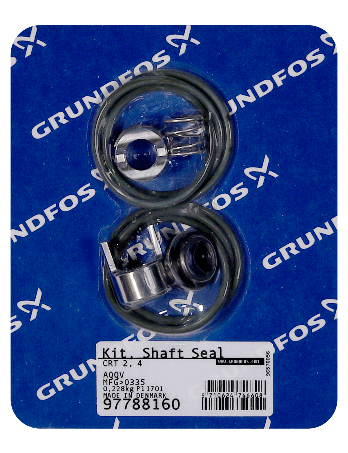 Уплотнение Grundfos Kit, shaft seal AQQV CRT 2/4 (Mfg>0335)