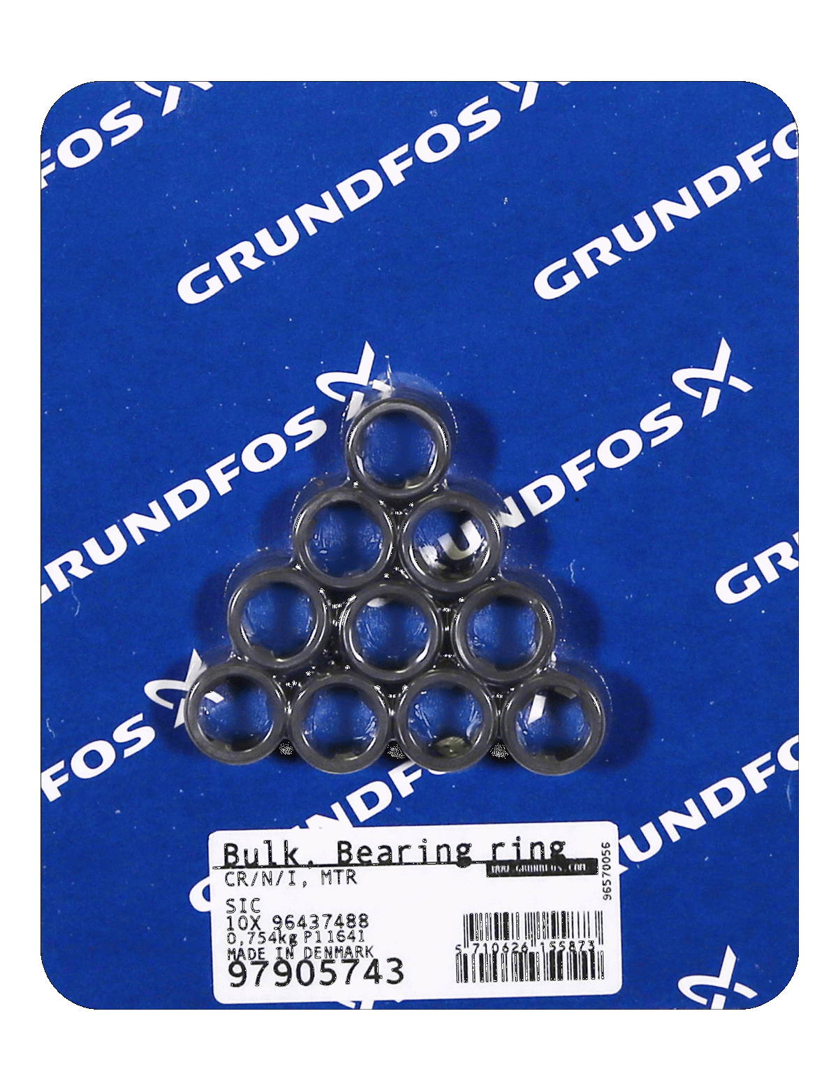 Кольца Grundfos Bulk, Bearing ring mach. (10 pcs.)