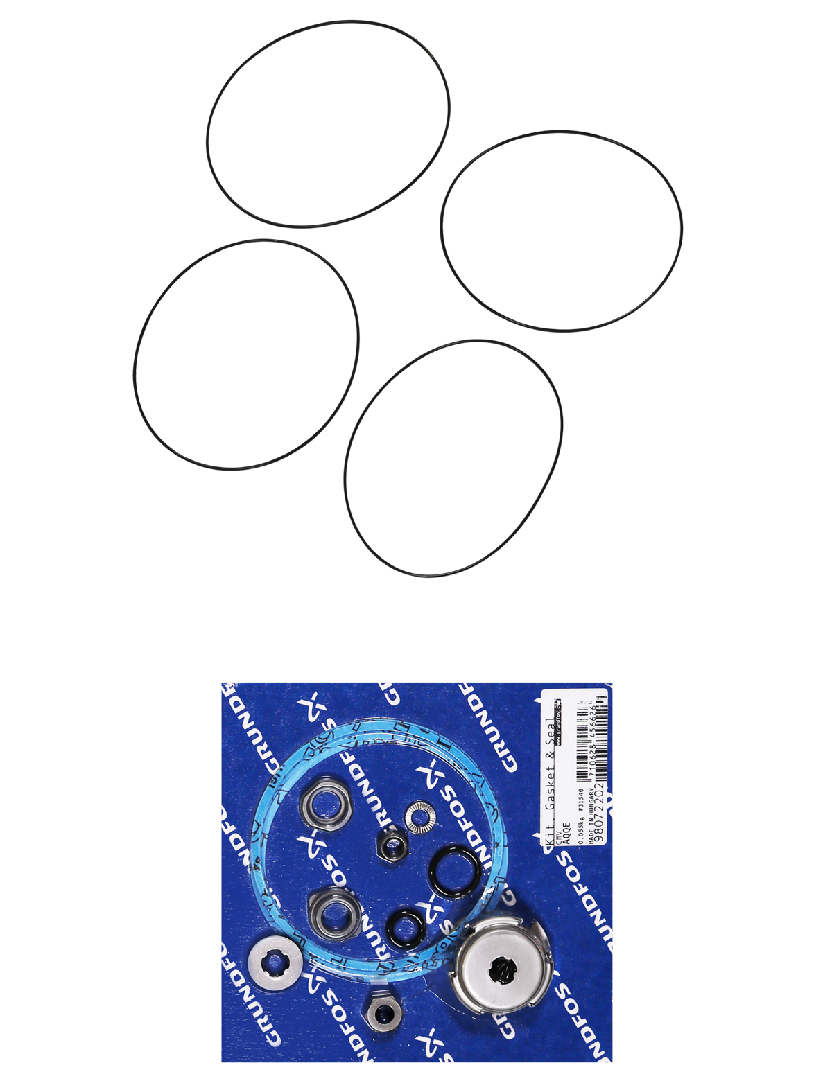 Уплотнение Grundfos Kit, gasket and seal CMV 3/5 AQQE