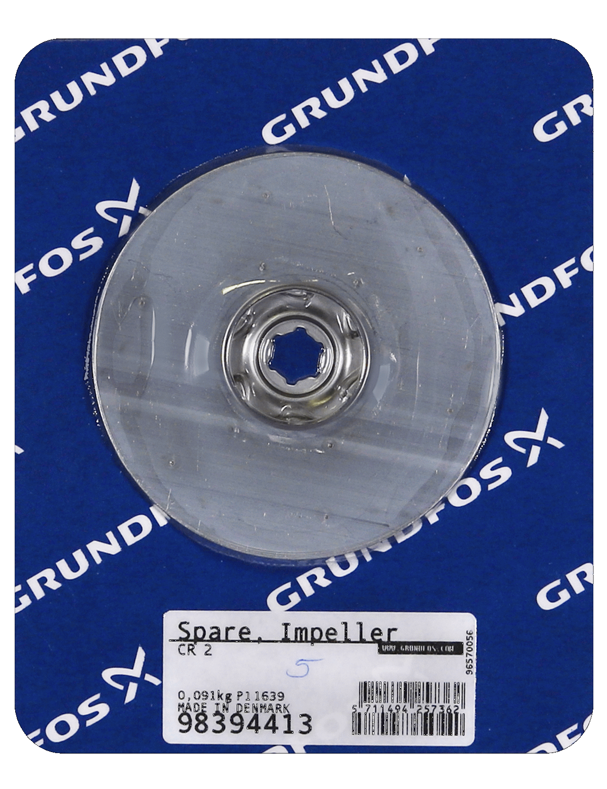 Фото Рабочее колесо Grundfos Spare, Impeller CR 2, артикул 98394413