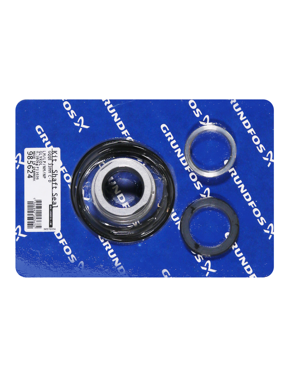 Фото Комплект торцевого уплотнения вала Grundfos LM/LP+NM/NP GLYKOL SH.SEAL D33, артикул 00985624