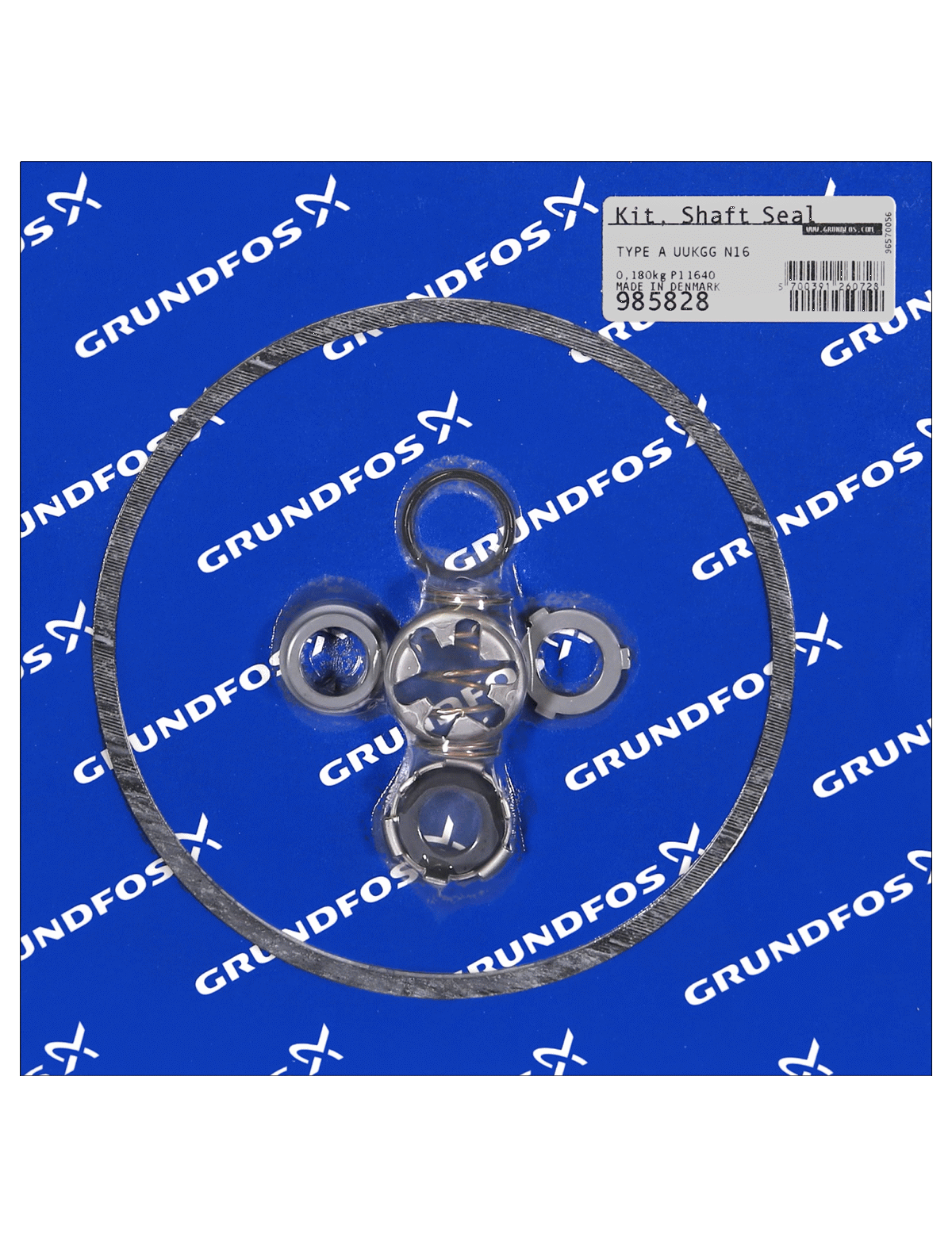 Фото Комплект торцевого уплотнения вала Grundfos KIT, TYPE A UUKGG N16, артикул 00985828