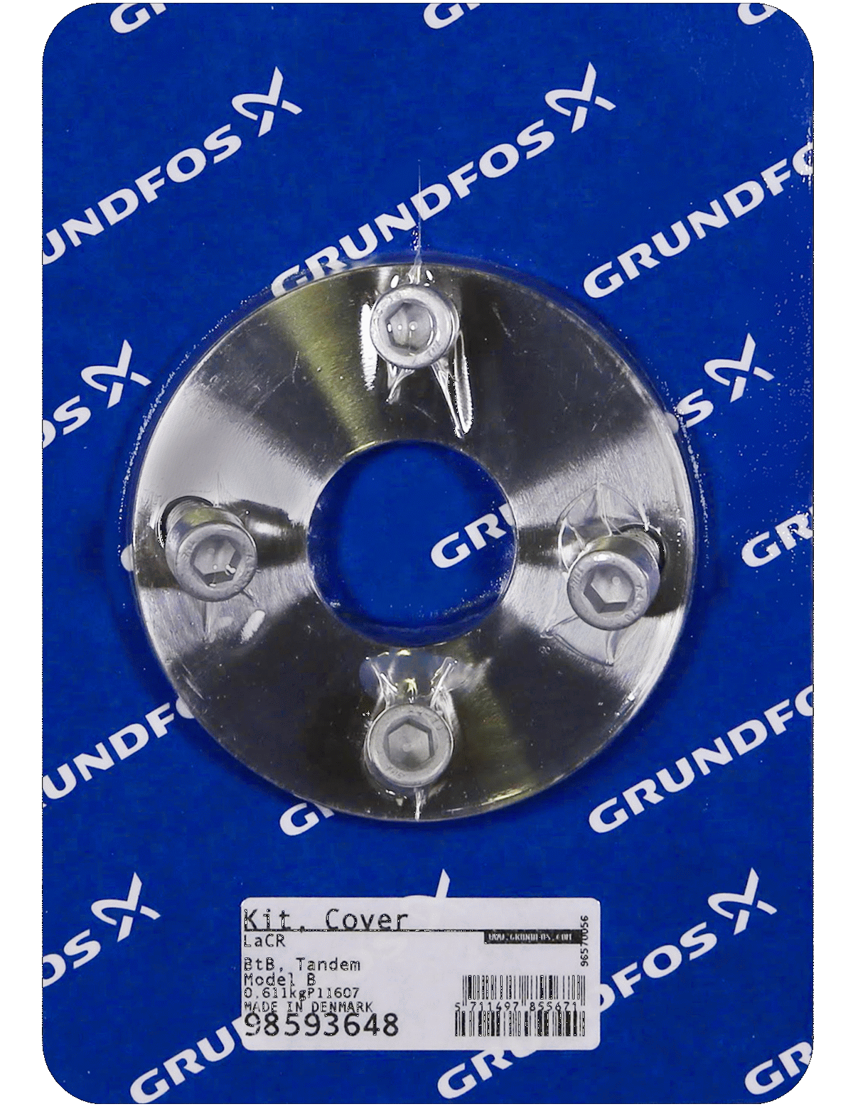 Крышка Grundfos Kit, Cover for shaft seal, BtB, Tandem N