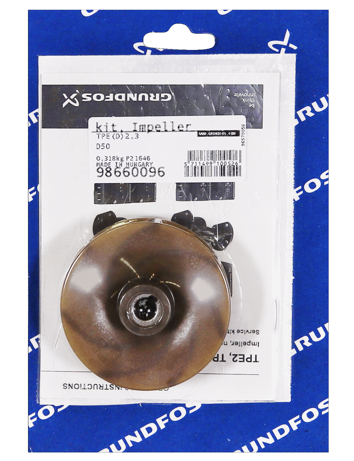 Фото Комплект рабочего колеса Grundfos Kit, Impeller 50-120, артикул 98660096