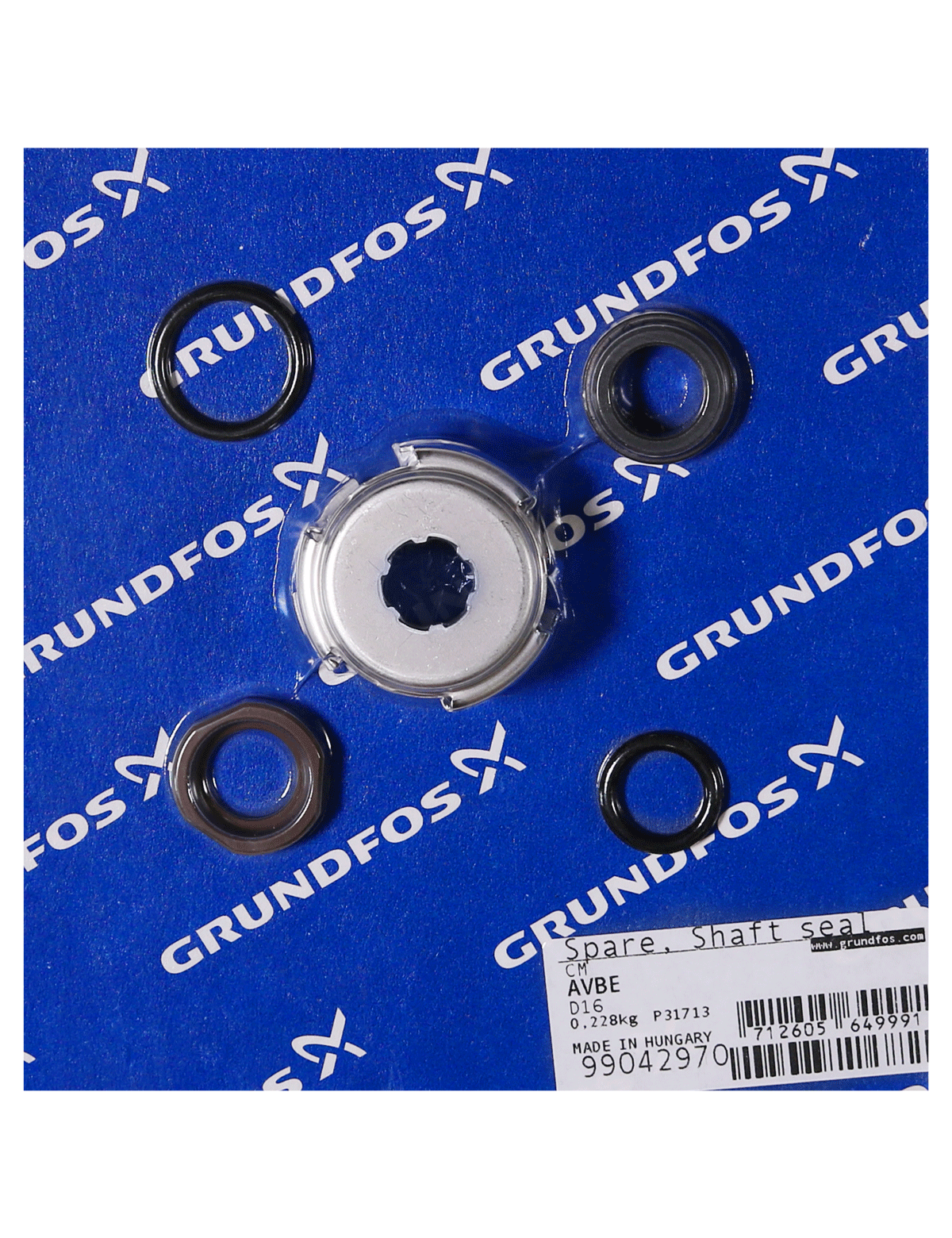 Уплотнение Grundfos Spare, Shaft seal cpl. CM, AVBE, D16