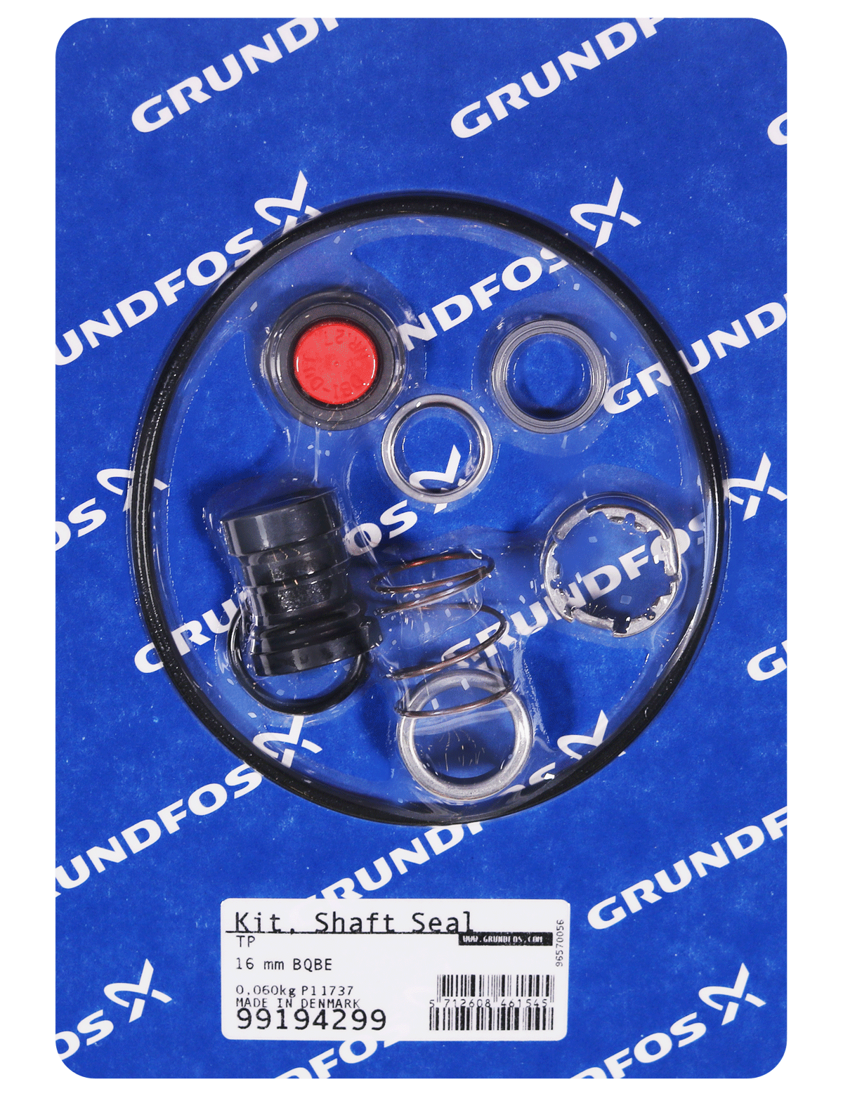 Уплотнение Grundfos Kit, Shaft seal TP(D) 16 mm BQBE