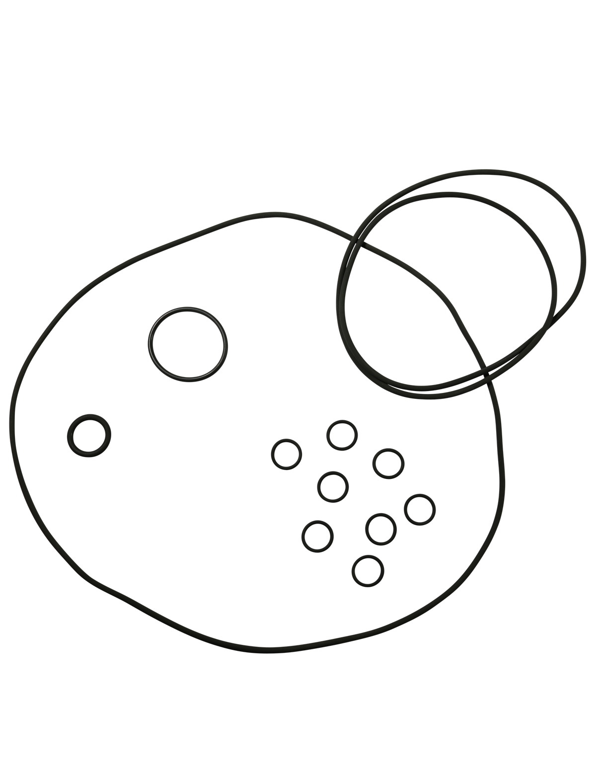 Кольцо Grundfos Kit, O-ring CR125-155 FKM D22