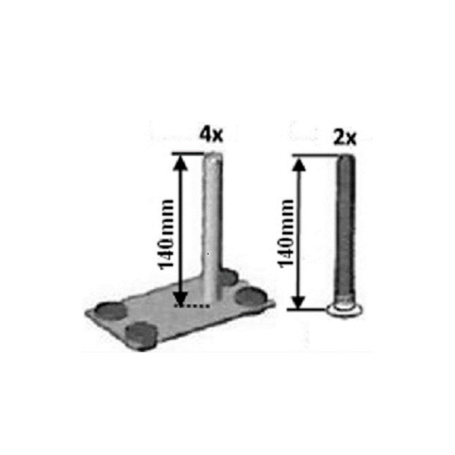 Комплект внутренних юстировочных блоков (6 шт.) М8 х 80, Mohlenhoff