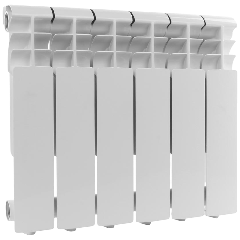 Радиатор алюминиевый секционный, настенный, Profi 350, 428×480×80, 6 секции, боковое подключение