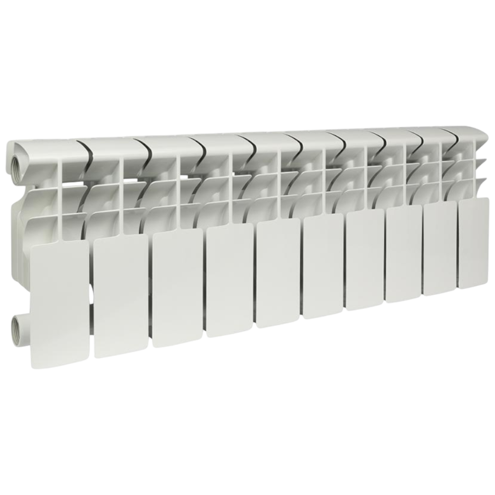 Радиатор алюминиевый секционный, настенный, Plus 200, 276×800×96, 10 секции, боковое подключение