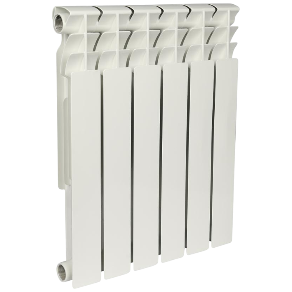 Радиатор биметаллический секционный, настенный, Optima Bm 500, 560×462×78, 6 секции, боковое подключение