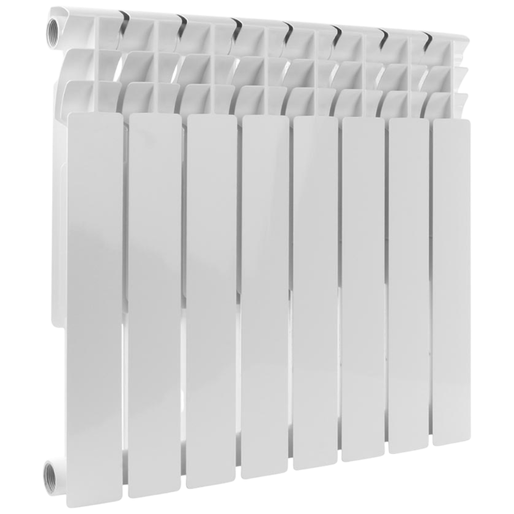 Радиатор биметаллический секционный, настенный, Optima Bm 500, 560×616×78, 8 секции, боковое подключение