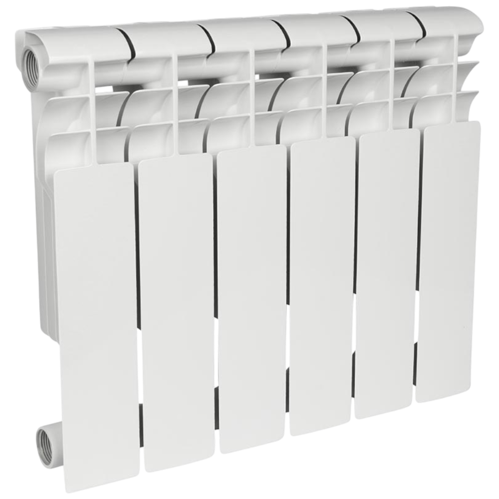 Радиатор биметаллический секционный, настенный, Profi Bm 350, 418×480×80, 6 секции, боковое подключение