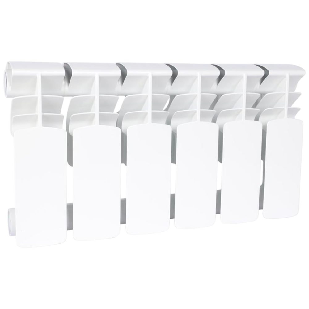 Радиатор биметаллический секционный, настенный, Plus Bm 200, 256×474×96, 6 секции, боковое подключение