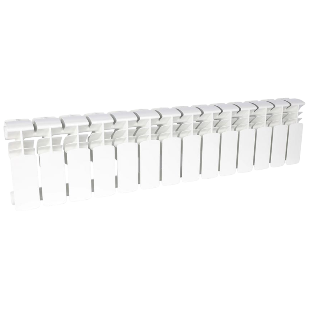 Радиатор биметаллический секционный, настенный, Plus Bm 200, 256×1106×96, 14 секции, боковое подключение