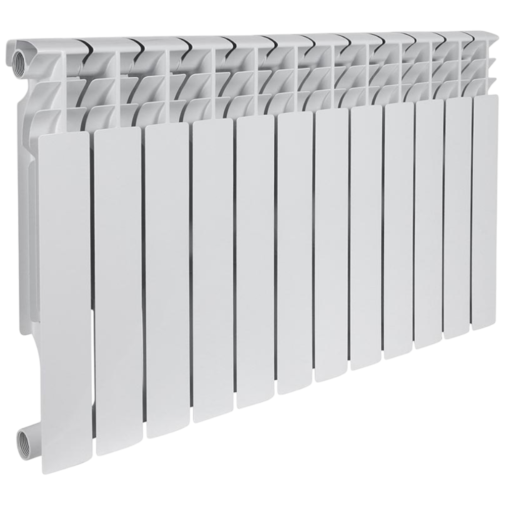 Радиатор биметаллический секционный, настенный, Plus Bm 500, 557×948×95, 12 секции, боковое подключение