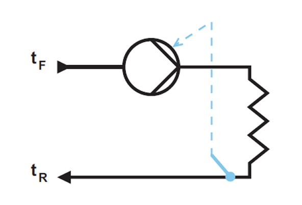 Насос с внешним датчиком