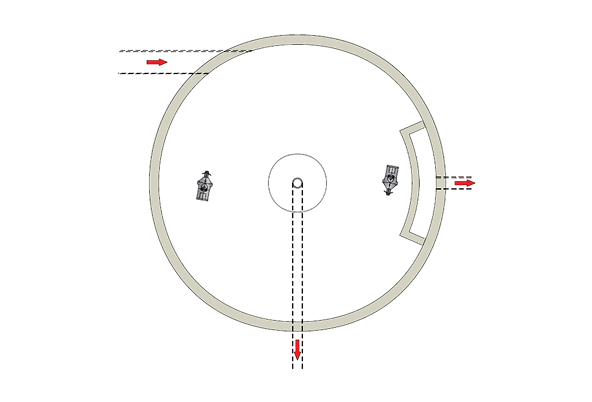 План круглой песколовки